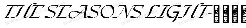 THE SEASONS LIGHT字体转换